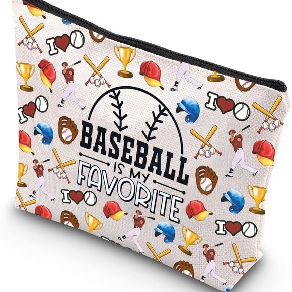 Handbags - Baseball Gift Baseball Lover Gift Baseball Is My Therapy Makeup Bag Baseball Pla